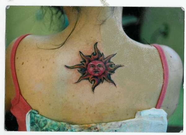 SUN FACE tattoo