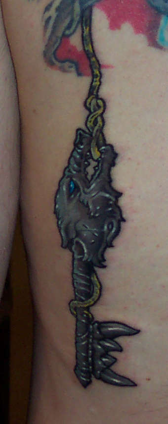 werewolf key tattoo