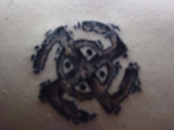 Traditional Swastika tattoo