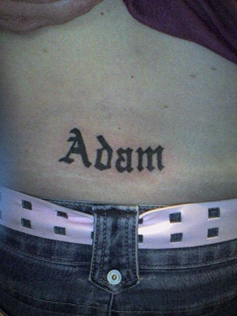 adam tattoo