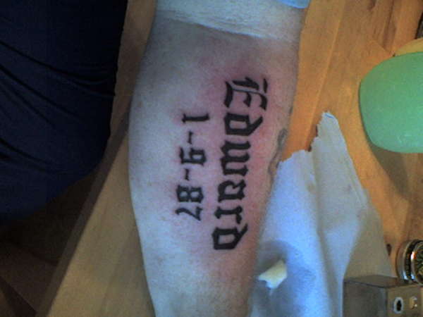 edward tattoo