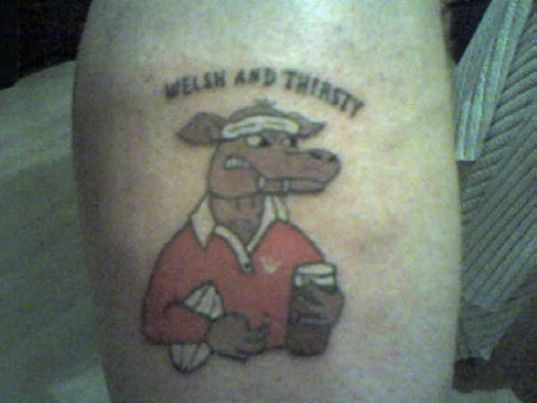 welsh and thirsty tattoo