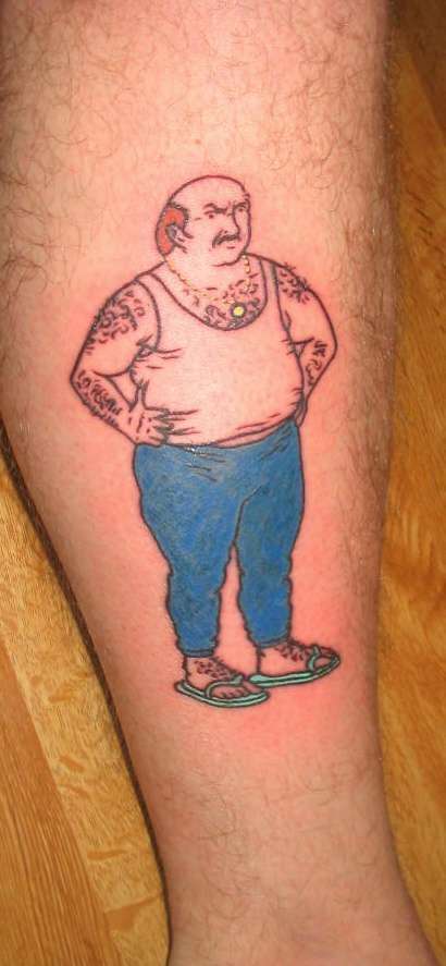 Carl From ATHF tattoo