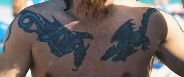 Double Dragons tattoo