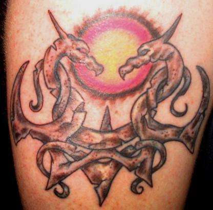 My Bartel Dragons tattoo