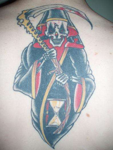 grim reaper tattoo back