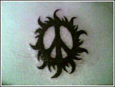 blazing peace tattoo