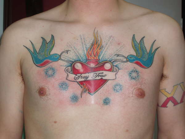 chest piece tattoo