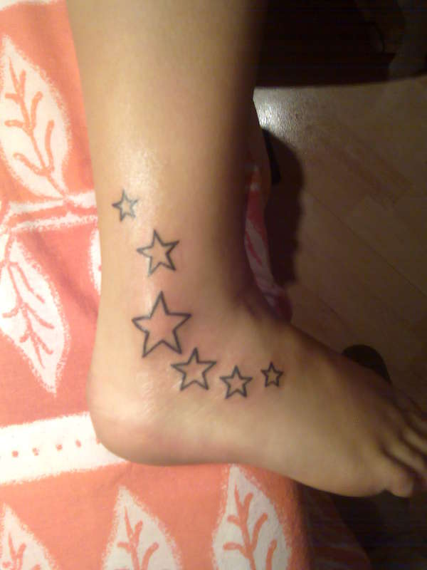 Stars on Leg tattoo