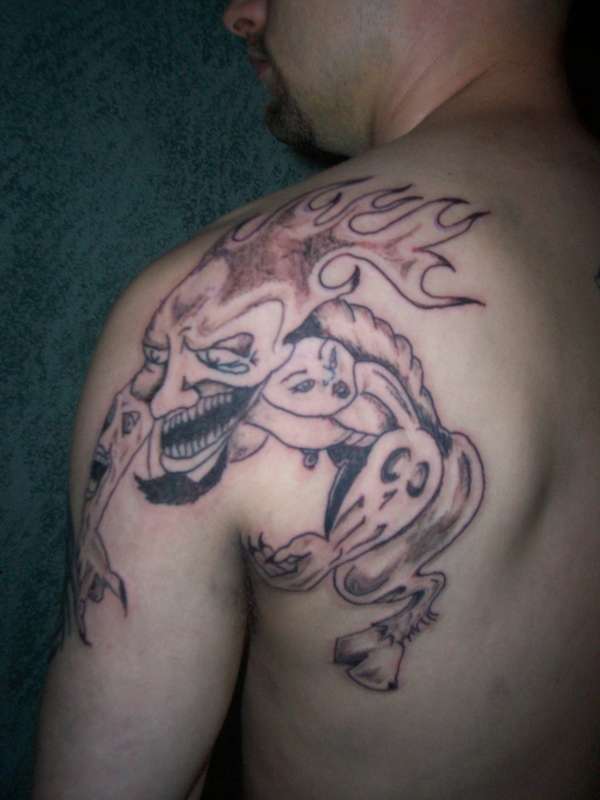 back piece...wifes work tattoo