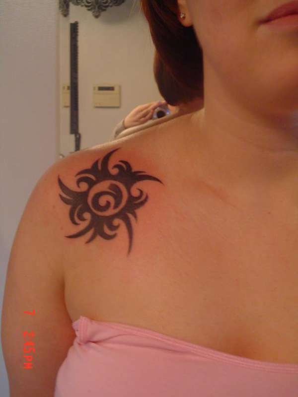tribal star tattoo
