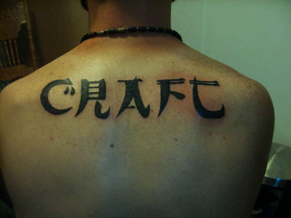 "Craft" tattoo