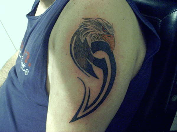 Eagle and Tribal tattoo
