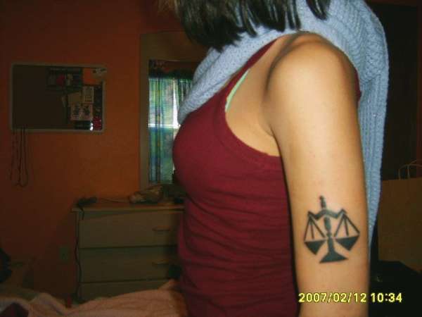 my libra scales! tattoo