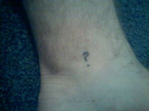 question tattoo