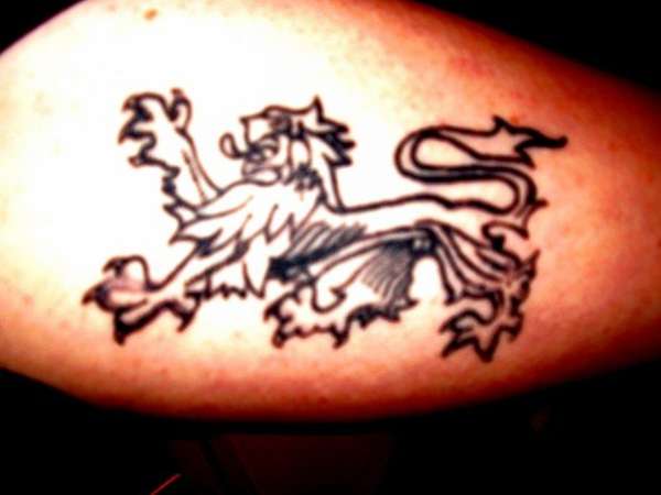 Danish lion tattoo