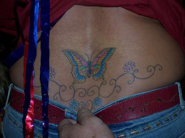 Wife's Butterfly tattoo
