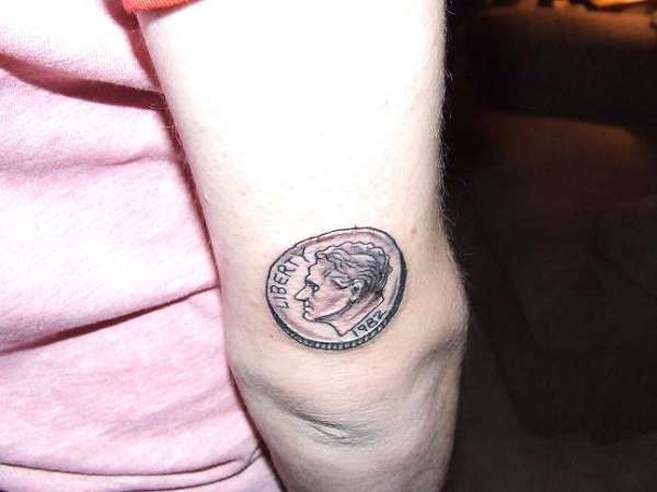 Dime Memorial tattoo