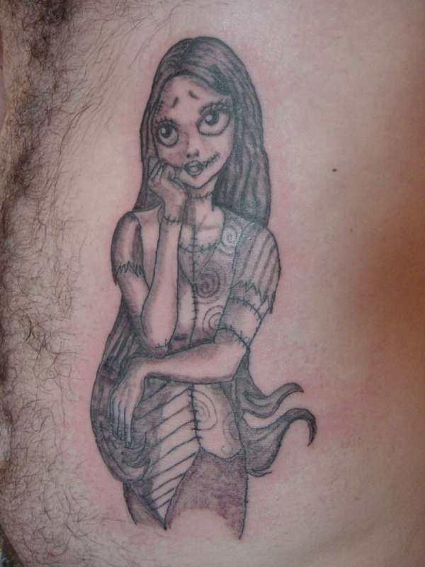 "Sally" from the nightmare before Christmas tattoo