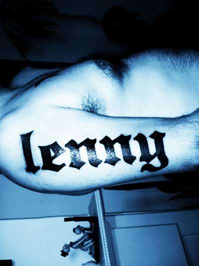 lettering tattoo