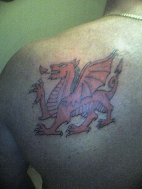 welsh dragon baz tattoo