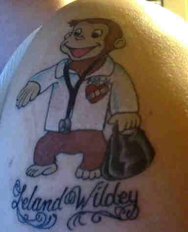 Curious George Doctor tattoo