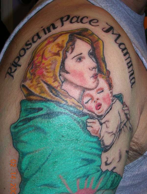 blessed mother tattoo