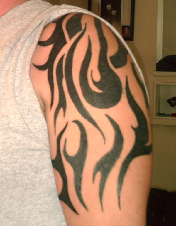my tribal half sleeve tattoo