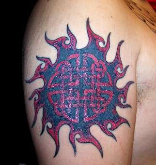 Celtic Sun tattoo