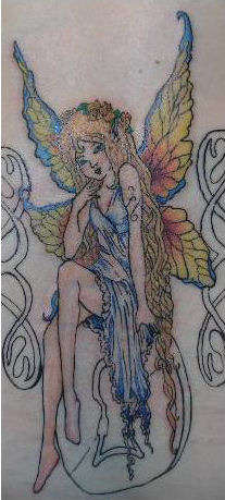 Fairy on a Pill tattoo