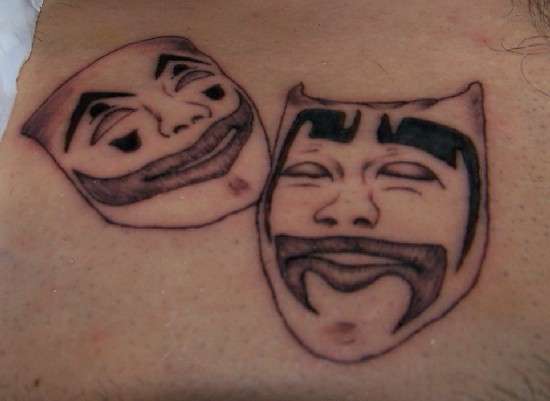 traditional laugh now cry later tattoo