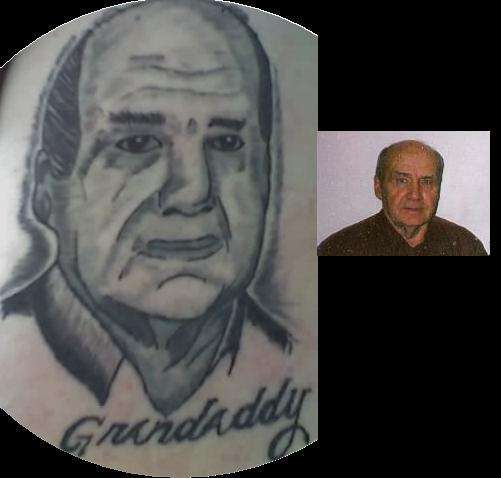 Portrait of my grandaddy tattoo