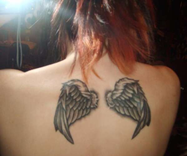 Newer picture of my wings tattoo