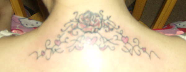Roses and Hearts tattoo