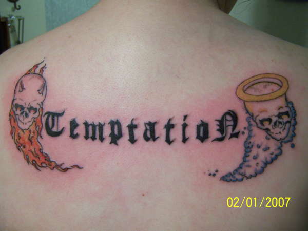 Good and Bad Temptation tattoo