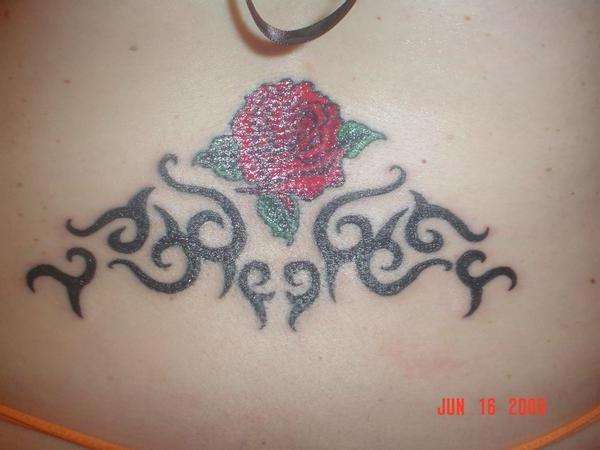 Tribal Rose tattoo