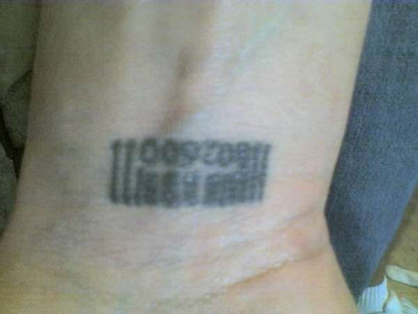 bar code tattoo