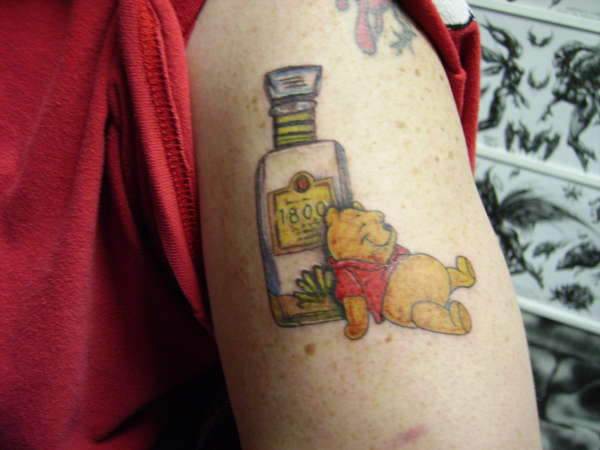 Drunken Pooh tattoo