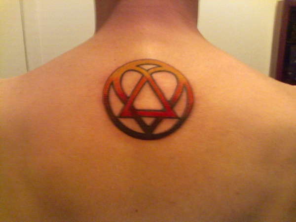 Heartagram tattoo