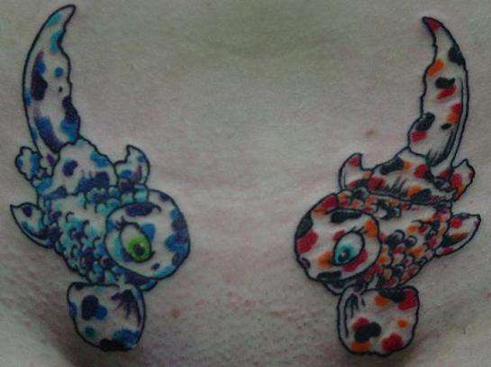 Inner hips tattoo