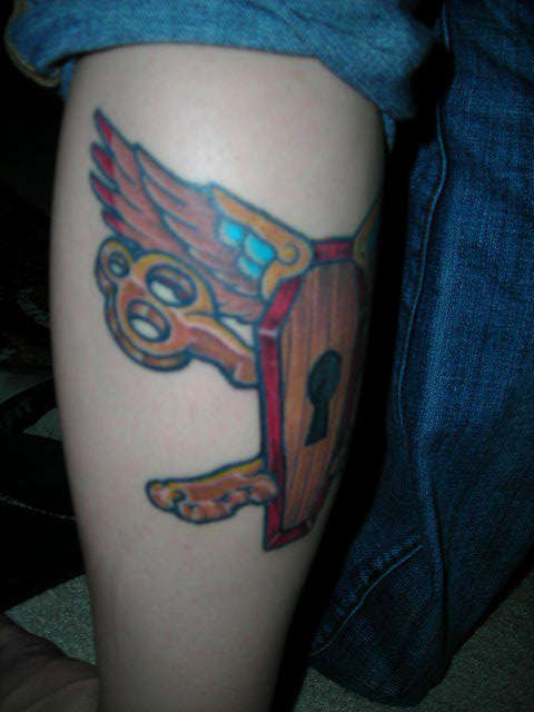 Left Calf tattoo