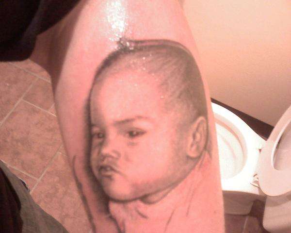 my youngest sons portrait tattoo