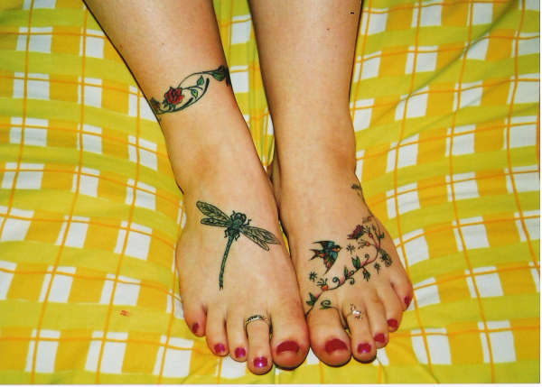 my feet..... ive added more now tattoo