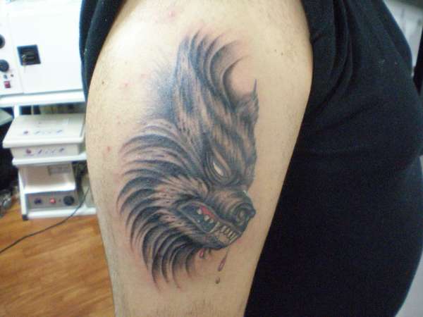Warewolf finished tattoo