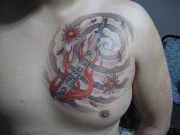 Sword Wind and Fire tattoo