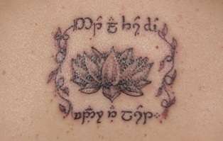 elvish lotus tattoo