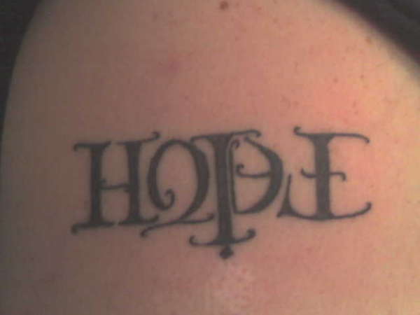 G's HOPE/FAITH tattoo