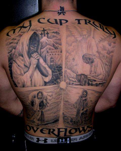Jesus Scene Back tattoo