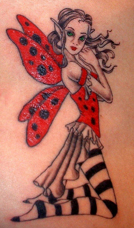 Ladybug Fairy tattoo