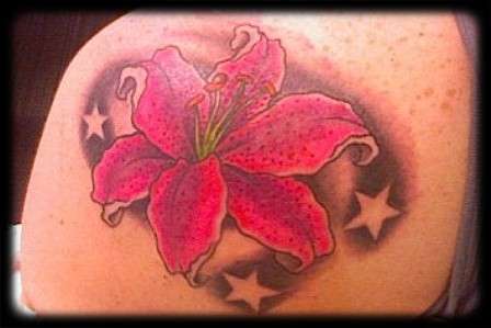 Stargazer Lily tattoo